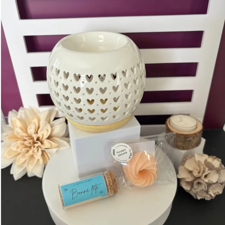 Coffret avec brûle-parfum, fondant et allumettes